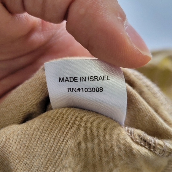 Yuka Tan And Gold Y2K Cybersigilism Avant Garde Short Sleeve Tunic Shirt - Picture 8 of 10